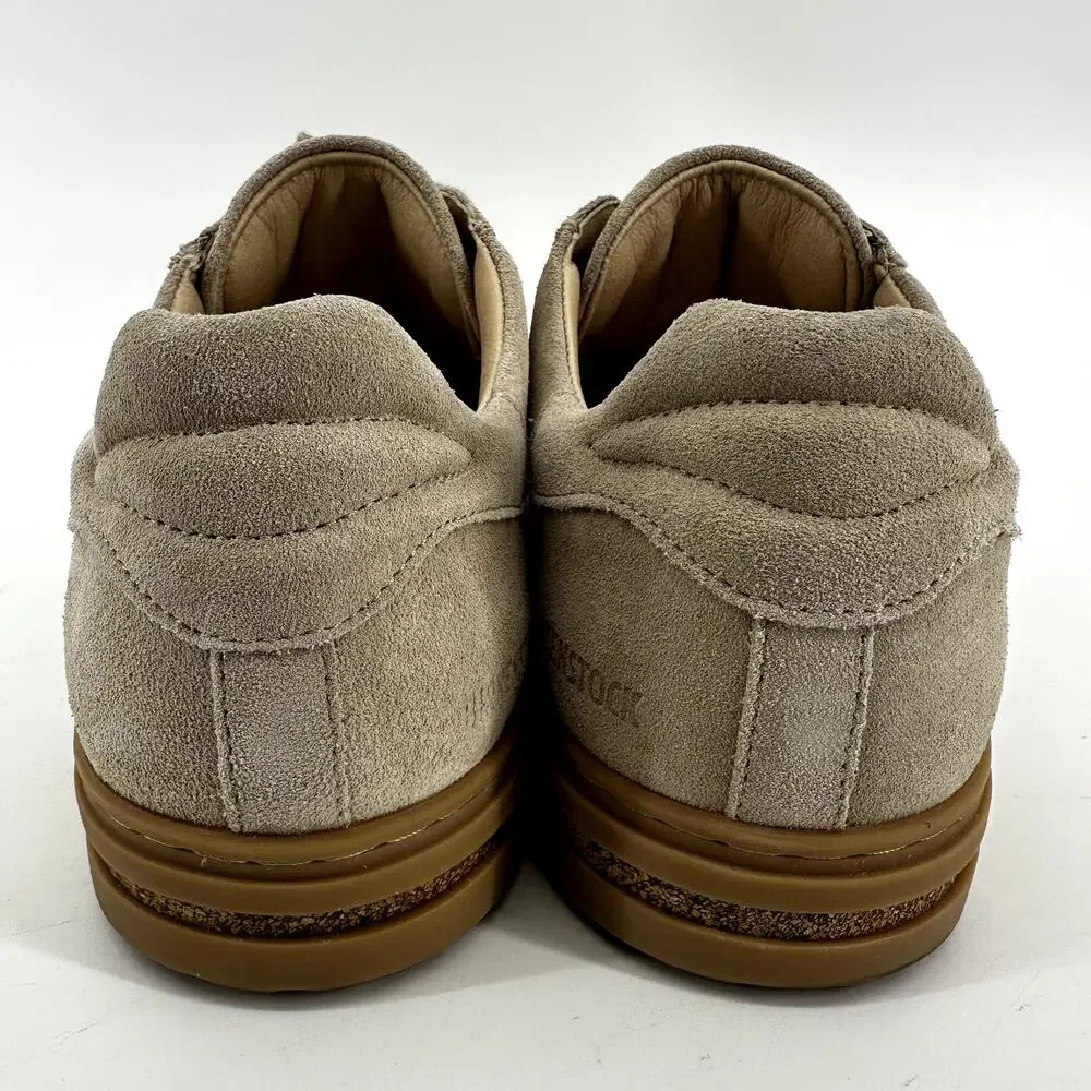 Birkenstock Bend Sneakers Suede Cork Lace Up Low Top Sandcastle 11 NWOT
